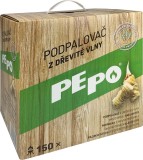 Aprinzator natural din lana de lemn PE-PO, 150 bucati, pentru gratar si semineu