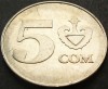 Moneda 5 SOM - KYRGYZSTAN, anul 2008 *cod 1299, Asia