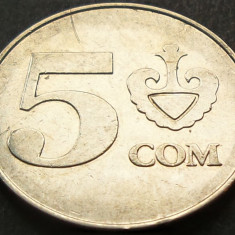 Moneda 5 SOM - KYRGYZSTAN, anul 2008 *cod 1299