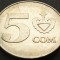 Moneda 5 SOM - KYRGYZSTAN, anul 2008 *cod 1299