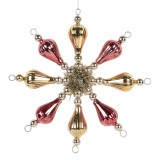 Cumpara ieftin Ornament brad Craciun sticla multicolora 16x3x16 cm