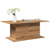 Cumpara ieftin Măsuță cafea, stejar artizanal, 102x55,5x40 cm, lemn prelucrat
