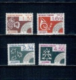 Franta 1987 - Lunile anului, septembrie-decembrie, uzuale preobliterate, serie neuzata