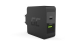 Green Cell &icirc;ncărcător USB-C 45W cu USB-C și cablu USB pentru Asus ZenBook, HP Spectre, HP Envy x2 și alte dispozitive