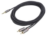 Cablu Audio Jack 3.5mm la RCA 3m Aurit PVC