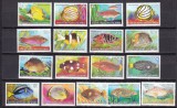 Cocos 1979/80 fauna marina pesti MI 34-47/50-52 MNH