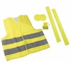 Set Reflectorizant Copii: Vesta, Benzi, Breloc &amp; Stickere - Siguranta Sporita Bicicleta/Sport