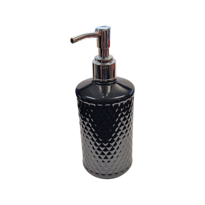 Dozator sapun lichid, din plastic, Y095, negru, 200 ml