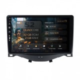 Navigatie Citroen C1 Peugeot 108 Toyota AYGO (2014-2022) 2GB RAM Android 13 GPS Wi-FI Carplay Android Auto USB Bluetooth Radio Waze Touchscreen 9 inch