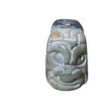 INEDIT OBIECT DECORATIV MICUT DIN PIATRA LUCRAT MANUAL, MODEL TIP CHAVIN, PERU