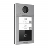 Panou exterior videointerfon TCP/IP pentru 2 familii&#039;Wi-Fi 2.4GHz&#039;control acces integrat - HIKVISION DS-KV8213-WME1 SafetyGuard Surveillance