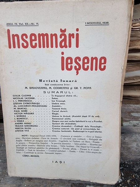 Revista Insemnari Iesene nr.11/1939