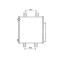 Condensator climatizare Daihatsu SIRioN, 01.2005-2010, motor 1.3, 63 kw; SIRioN, 03.2008-2010, motor 1.3, 67 kw; 1.5, 76 kw benzina, cutie automata/m