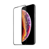 Folie Protectie Ecran HOCO pentru Apple iPhone X / Apple iPhone XS / Apple iPhone 11 Pro, Sticla securizata, Full Face, Edge Glue, 3D G2, Neagra