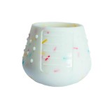 Cana din silicon pentru bebelusi Confetti, antiderapanta, 6-18 luni