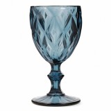 Set 6 Pahare Sticla cu picior 250ml Cok Escorial Blue 157-0010 CNN49480