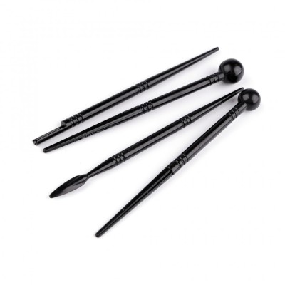 Set 4 accesorii pentru modelaj, Negru foto