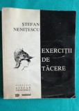 Stefan Nenitescu &ndash; Exercitii de tacere ( cu desene de Sabin Popp )( cu dedicatie si autograf Adina Nanu )