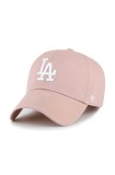47 brand sapca MLB Los Angeles Dodgers culoarea roz, cu imprimeu, B-NLRGW12GWS-DV