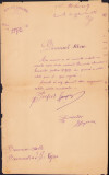 HST A2047 Copie de epocă 1886 act Vaslui