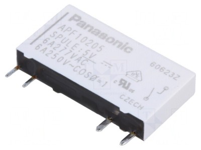 Releu Electromagnetic SPST-NO 5VDC 6A foto