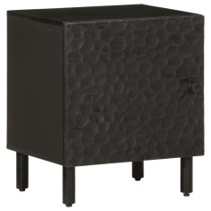 vidaXL Noptieră, negru, 40x33x46 cm, lemn masiv de mango 356815
