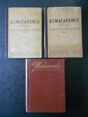A. S. MACARENCO - OPERE PEDAGOGICE ALESE 3 volume (1951, editie cartonata) foto
