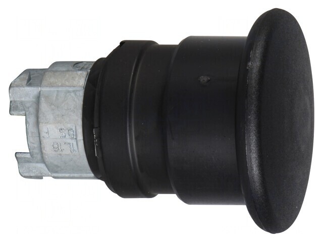 Comutator apăsare 22mm negru