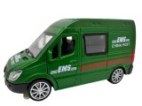 Macheta Mercedes Sprinter Curierat 1:30 replica metal lumini si sunete usi si portiere functionale
