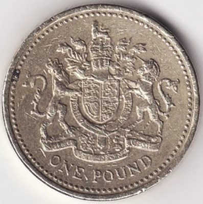 Moneda Regatul Unit - 1 Pound 2008 - An rar foto