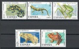 Spania 1975 Mi 2164/68 - Amfibieni, fauna, Nestampilat