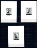 Liberia 1959 - Abraham Lincoln, serie probe de culoare nedantela