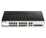SWITCH D-LINK SMART 16 porturi Gigabit + 4 porturi combo SFP, carcasa metalica, rackabil, &quot;DGS-1210-20&quot; (timbru verde 2 lei)
