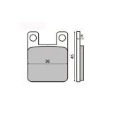 MBS Placute frana Peugeot 50-150 MCB535, Cod Produs: 225100080RM