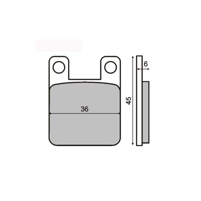 MBS Placute frana Peugeot 50-150 MCB535, Cod Produs: 225100080RM