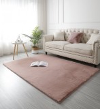 Cumpara ieftin Covor Premium Belgian Model LOP 020, Marime 50 x 80 cm, Roz, Inaltime Fir 23 mm, Antiderapant, Antialergic, Poliester, Living, Dormitor, Sufragerie, B