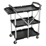 Carucior pliabil 75 kg cu organizator si 3 rafturi NEO TOOLS