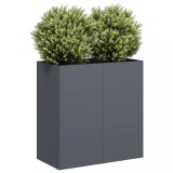 Cumpara ieftin Jardinieră Antracit 80x40x80 cm Oțel laminat la rece
