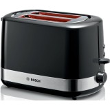 Prajitor paine TAT6A513, Inox, 800W, 2 felii, Dezghetare/Reincalzire, Negru, Bosch