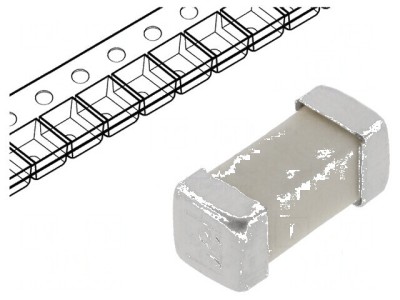 Siguranţă &amp;icirc;nt&amp;acirc;rziere 630mA 125VAC 125VDC SMD alamă foto