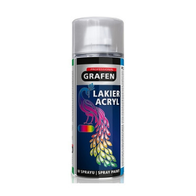 Spray vopsea Grafen Professional 400 ml; RAL 9005; negru lucios foto