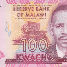 Bancnota Malawi 100 Kwacha 2017 - P65 UNC