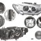 Far Bmw Seria 3/ 3 Gt, 01.2015, fata, Dreapta, Combi, Sedan, fara producator masina logo; xenon; cu daytime running light; D1S+LED+PY21W; electric;