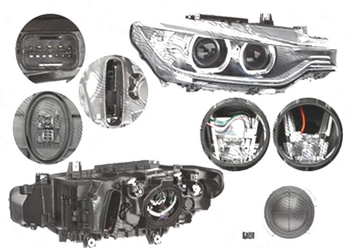 Far Bmw Seria 3/ 3 Gt (F30/31/34/35), 01.2012-06.2015, fata, Dreapta, Combi, SEDAN, fara producator masina logo; xenon; cu daytime running light; D1S