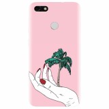 Husa silicon pentru Huawei P9 Lite, Palm Tree