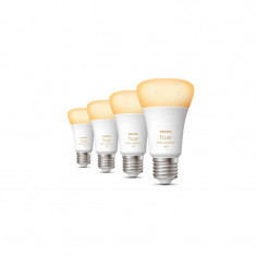 Pachet 4 becuri LED Philips Inteligente Hue Bluetooth Zigbee A60 E27 6W (60W) 570 lm lumina alba (2200-6500K) foto