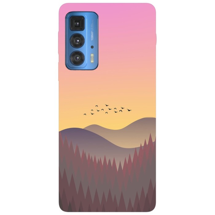 Husa compatibila cu Motorola Edge 20 model Sunny Grasslands, Silicon, TPU, Viceversa