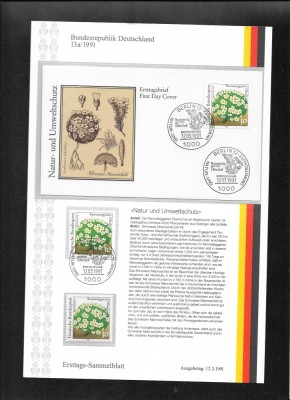 Germania FDC 13a.1991 foto