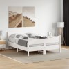 VidaXL Cadru de pat fără saltea, alb, 160x200 cm, lemn masiv pin 3216376