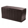 Lada Depozitare Exterior Keter Sherwood 270L, 117x45x57.5cm, Maro, Imitatie Lemn, Rezistenta UV